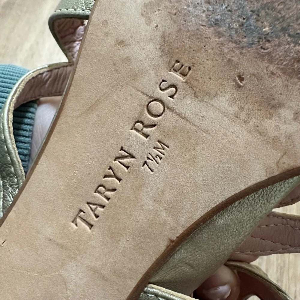 Taryn Rose strappy metallic